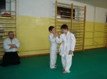 Mateusz wykonuje kote gaeshi na Jasiu