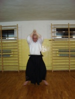 Sensei Robert wykonuje makko giri