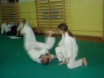 Kubik wykonuje kokyu nage na duym Sebastianie