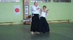 Shihan Shishiya pokazuje technik na Sensei Robercie