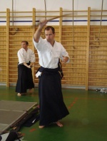 Sensei Olek wykonuje form Iaido